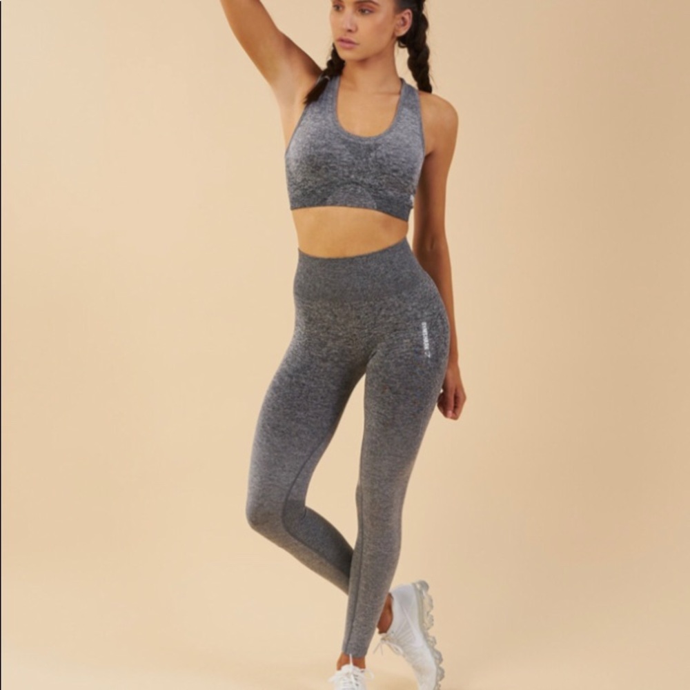 Gymshark ombré seamless legging- M gray